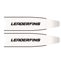 Pale per pinne Leaderfins Ice Fibra - - Bianco Soft 