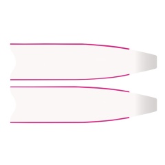 Pale per pinne Leaderfins Ice Fibra - - Bianco Soft 