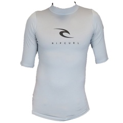 Lycra uomo Rip Curl maniche corte - Grigio chiaro