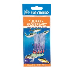 Esca artificiale sgombro con Perline pesca 5 Ami da pesca 2/0