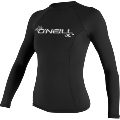 Pelli basic basic O'neill lycra manica lunga da donna | Nero
