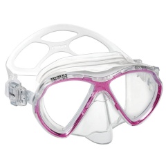 Maschera da snorkeling Panak Mid trasparente/rosa della linea " Mares "
