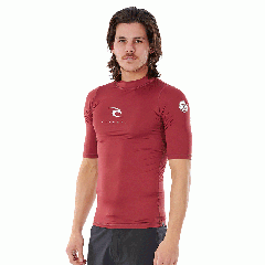Lycra uomo Rip Curl maniche corte - Marrone