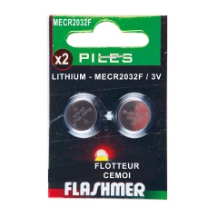 2 batterie al litio Flashmer CR2032