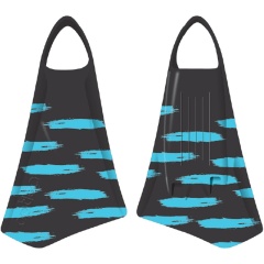 Pinna bodyboard Sniper MK2 | Nero/ciano