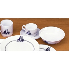 Piatto da pranzo Schooner x6Plastimo 