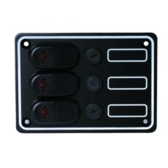 Pannello elettrico Plastimo alluminio a 3 vie