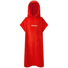 Poncho de bain enfant Northcore Beach Basha Rouge