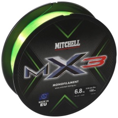 Filo nylon da pesca Mitchell MX3 150 m Giallo brillante