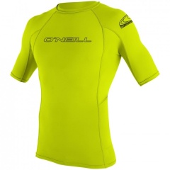 Pelli da uomo in lycra manica corta O'neill Basic Skins - Lime - XS