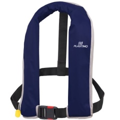 Giubbotto salvagente gonfiabile manuale Plastimo Neo 165 Blu senza Imbracatura