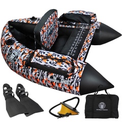 Pacco belly boat Amtrac Fishing Ghost 140 - Sandstorm camo
