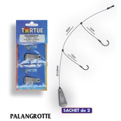 2 palangari di piombo 30 gr - ami N°10 e 12