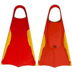 Pinne bodyboard Orca rosso/giallo