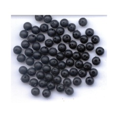 20 Perline pesca Nero 4 mm