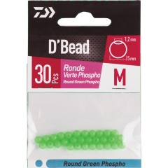 Perline ROUND GREEN PHOSPHO M