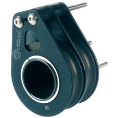 Puleggia doppia Wichard con rulli piatti e ponte