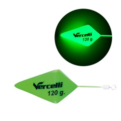 Piombi Vercelli Casting Piramide-120 gr-Verde fluorescente