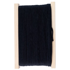 Raccoglitore di legno con 100 m di treccia nera 3 mm