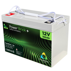 PowerTeck Powerbrick+ Batteria impermeabile al litio da 12V 150Ah