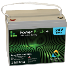 Batteria al litio impermeabile PowerTeck PowerTeck Powerbrick+ 24V 50Ah