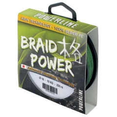 Treccia Powerline power verde 130 m 14/100 -11 kg