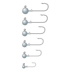 5 teste piombate amo da pesca bronzato