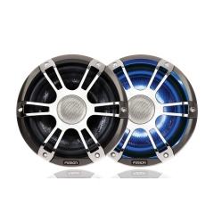 Altoparlanti dellaFusion gamma Signature da 7,7" - altoparlanti sportivi cromati a LED