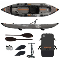 Kayak de pêche gonflable PVC Amtrac Fishing Spectre 400