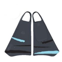 Pinne bodyboard Option Swimfins | Grigio Ciano | XL (44/46) 