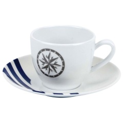 Tazza da caffè e piattino Marina X6Couleurmer