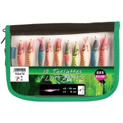 Set di 10 Calamarette in tessuto galleggiante