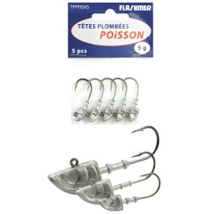 Tête plombée Flashmer Tête plombée poisson (peche_hamecon)