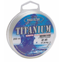 Filo nylon da pesca Powerline Titanio 200 m 25/100 - 6.3, kg