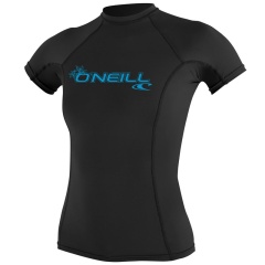 Pelli da donna in lycra manica corta O'neill Basic Skins | Nero