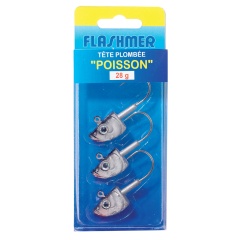 Blister di 3 teste di pesce dipinte