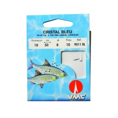 Cristallo blu 9011 BL 35 cm Ami da pesca N° 22 su Nylon 06/100