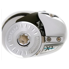 Verricello verticale Lofrans X1 bronzo cromato - 800W - 12V - 8mm - Pignone 8mm - Senza paletta