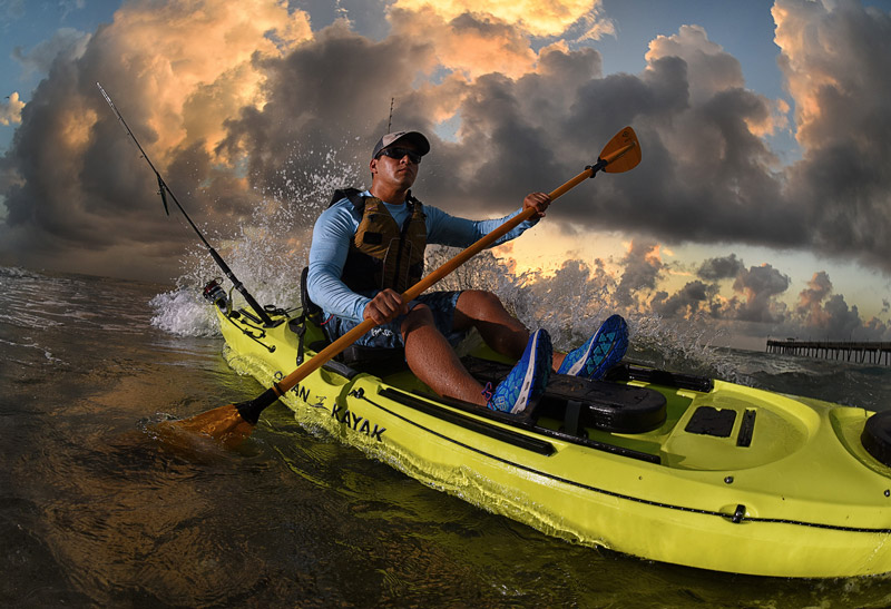 La pesca in kayak