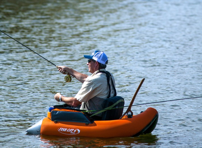 Float tube Fish Cat deluxe Pecheur en float tube