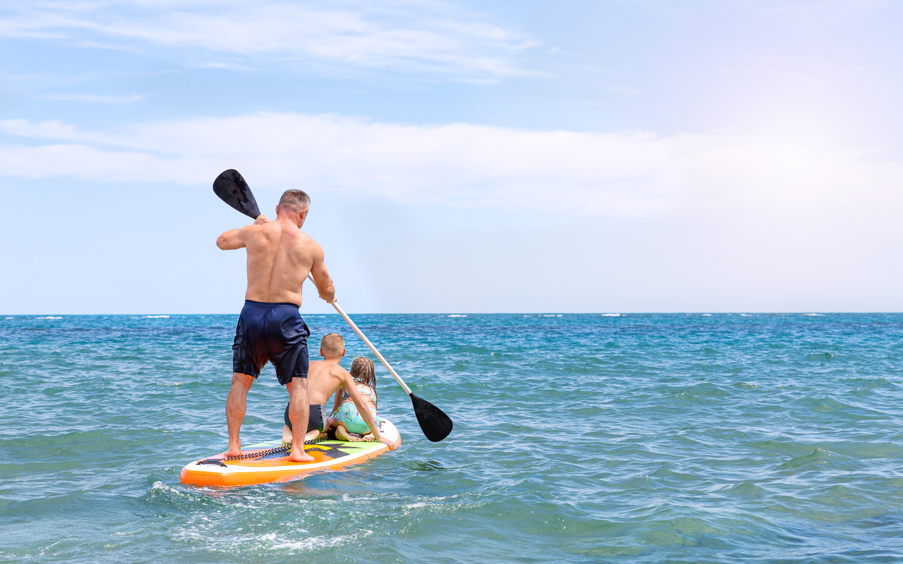 Paddle stand up rischio Paddle board ren famiglia
