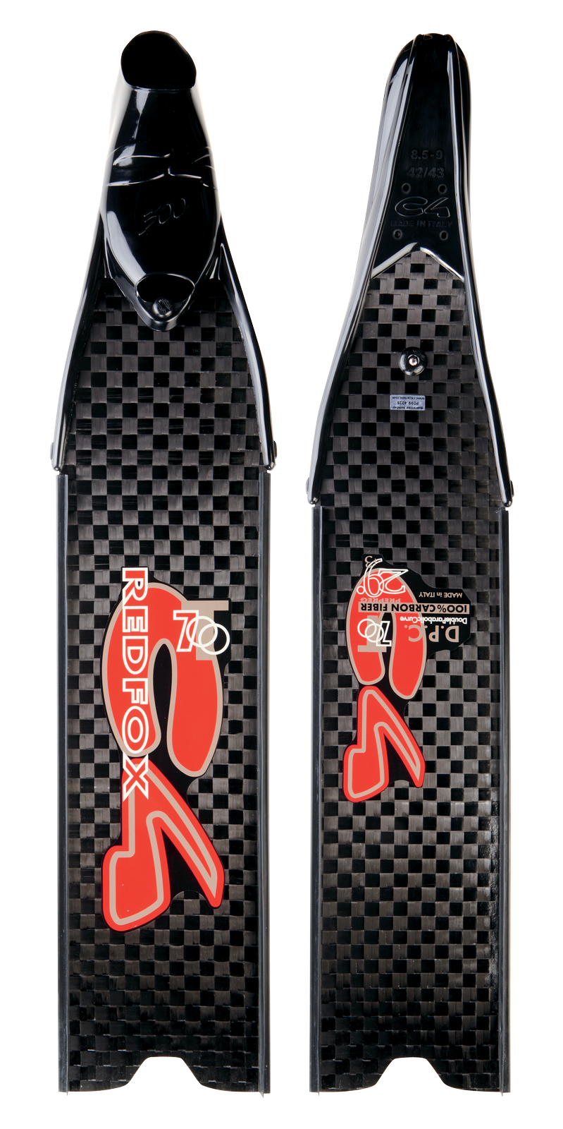 Pinne C4 carbonio Redfox
