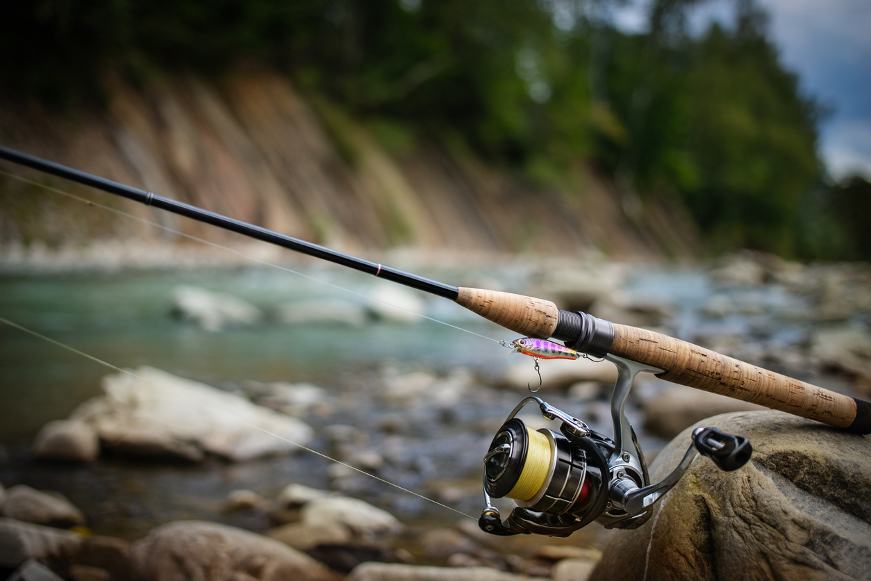 Canna da spinning impugnatura in sughero Canna da pesca da pesca spinning