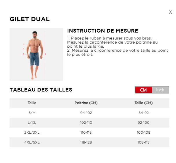 tabella delle taglie