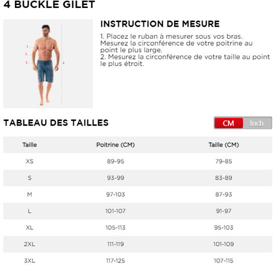 tabella delle taglie