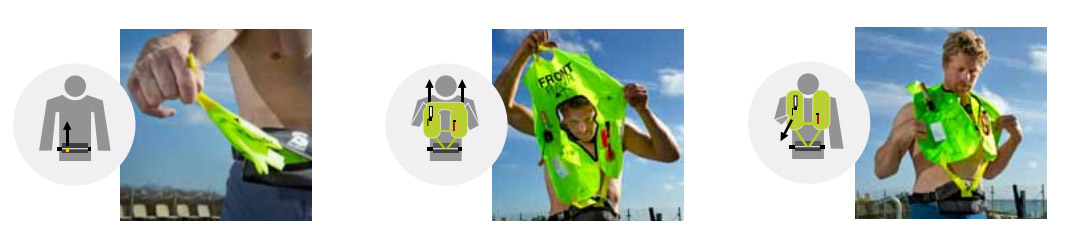 giubbotto salvagente gonfiabile