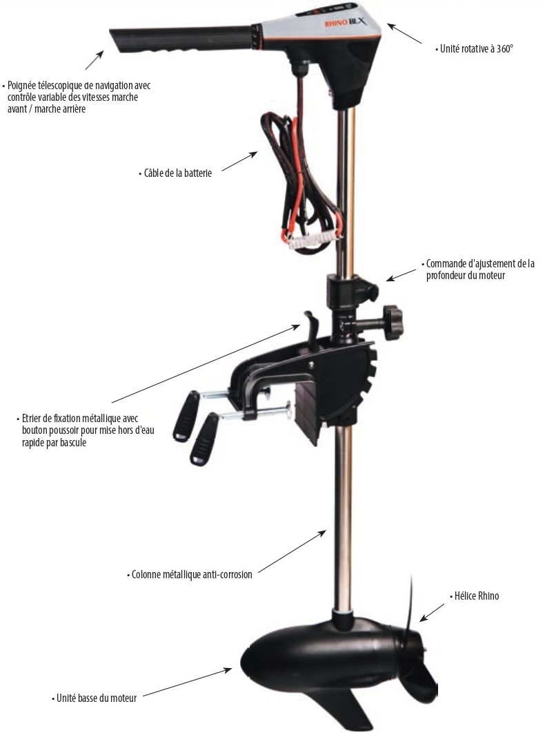 Motore elettrico barca Rhino BLX 70