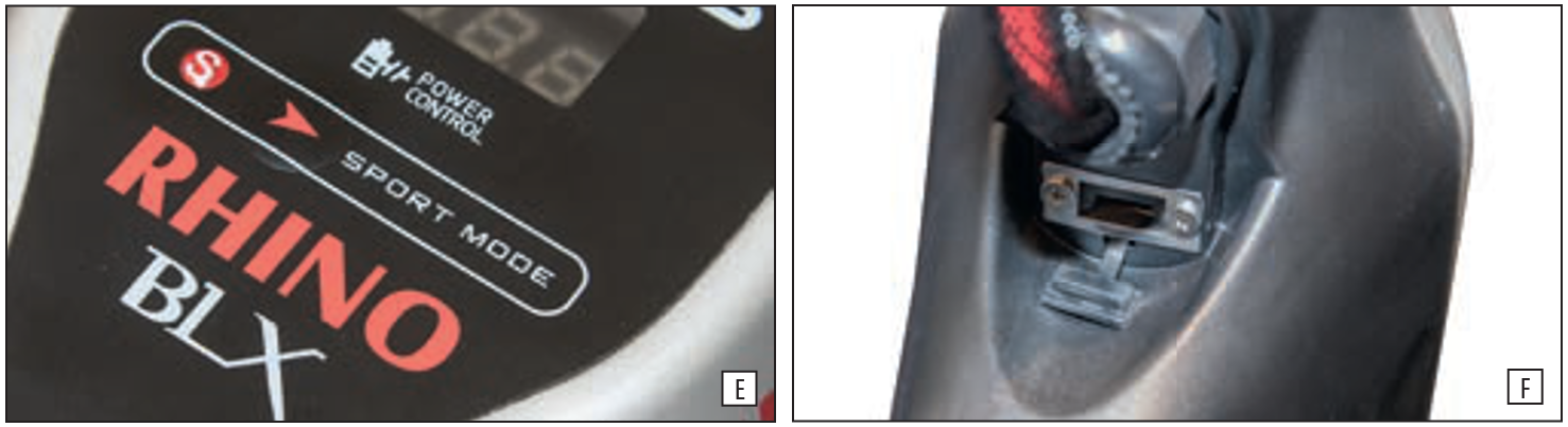 Modalità Sport / Porta USB Motore elettrico barca Rhino BLX 70