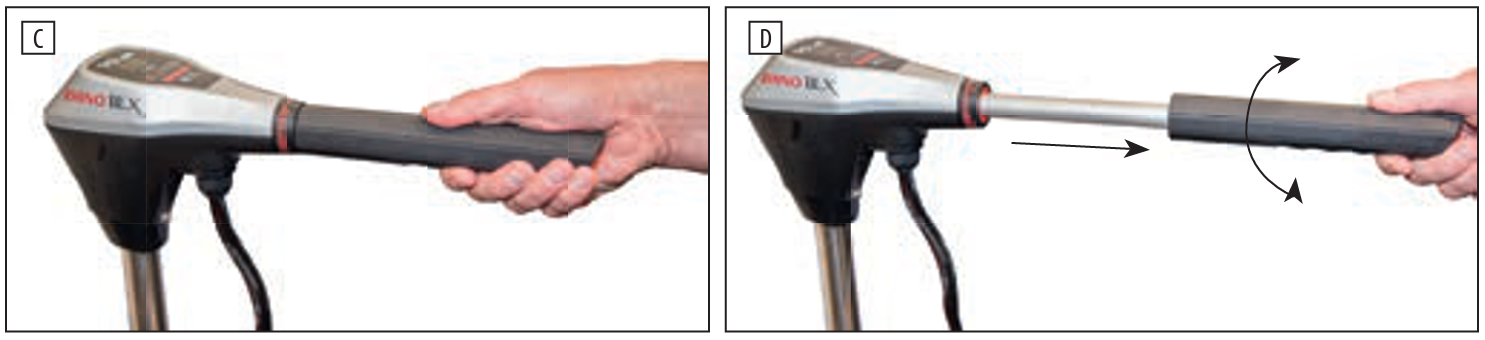 Barra telescopica Motore elettrico barca Rhino Cobold 18 lbs