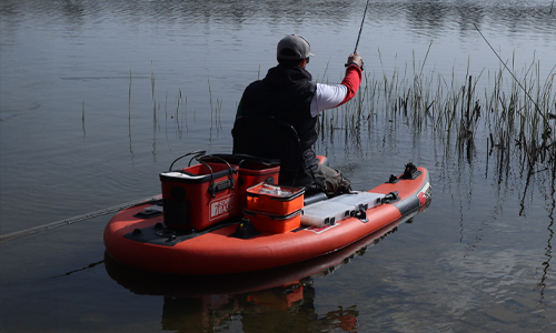 pesca con belly boat